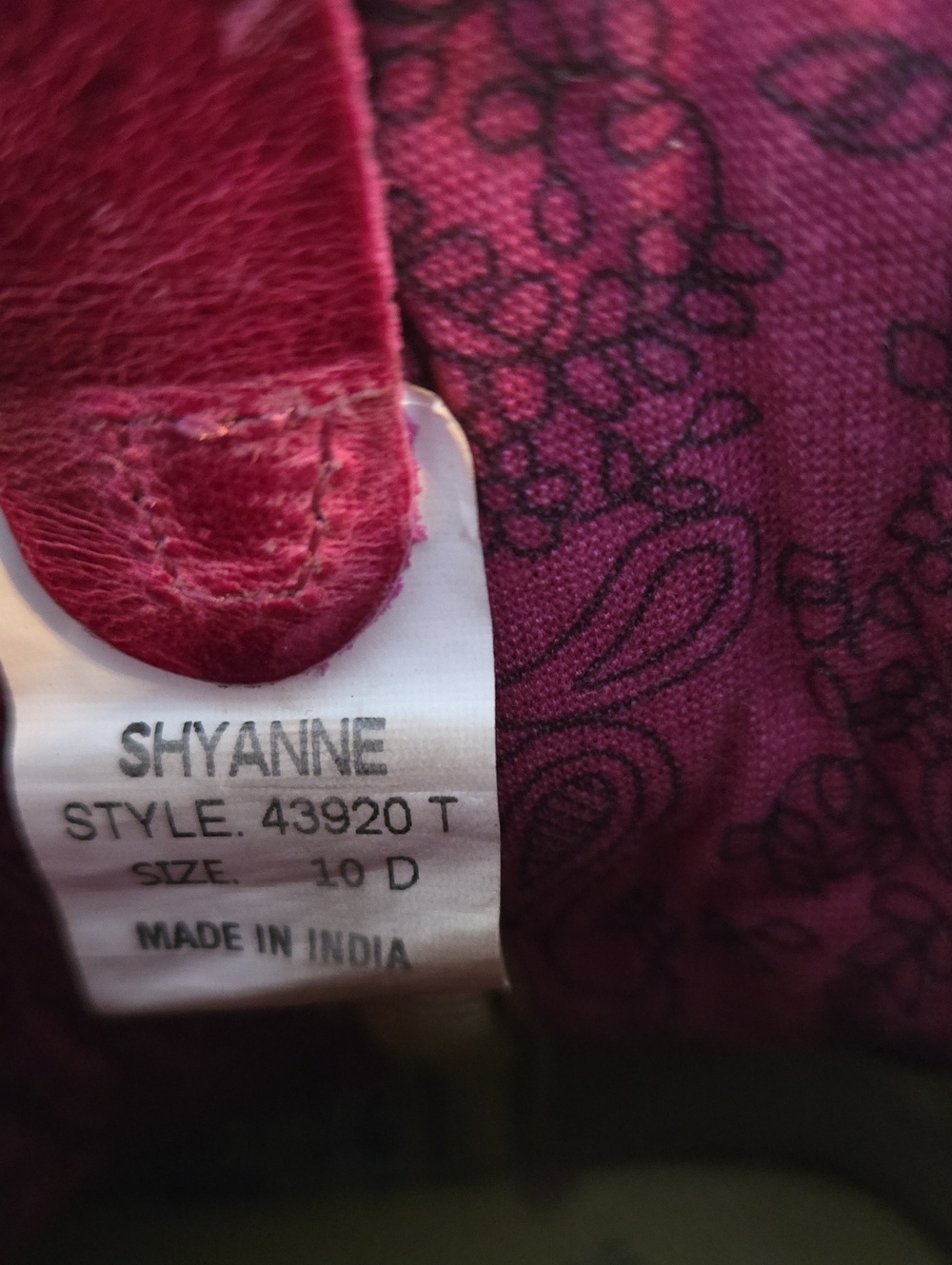 Shyanne Girls Pink And Brown Cowboy Boots Style 43920 Size 10D - Picture 6 of 8